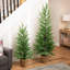 Arbre de Noël artificiel en forme de pin moyen Norfolk, 6 pi, non éclairé