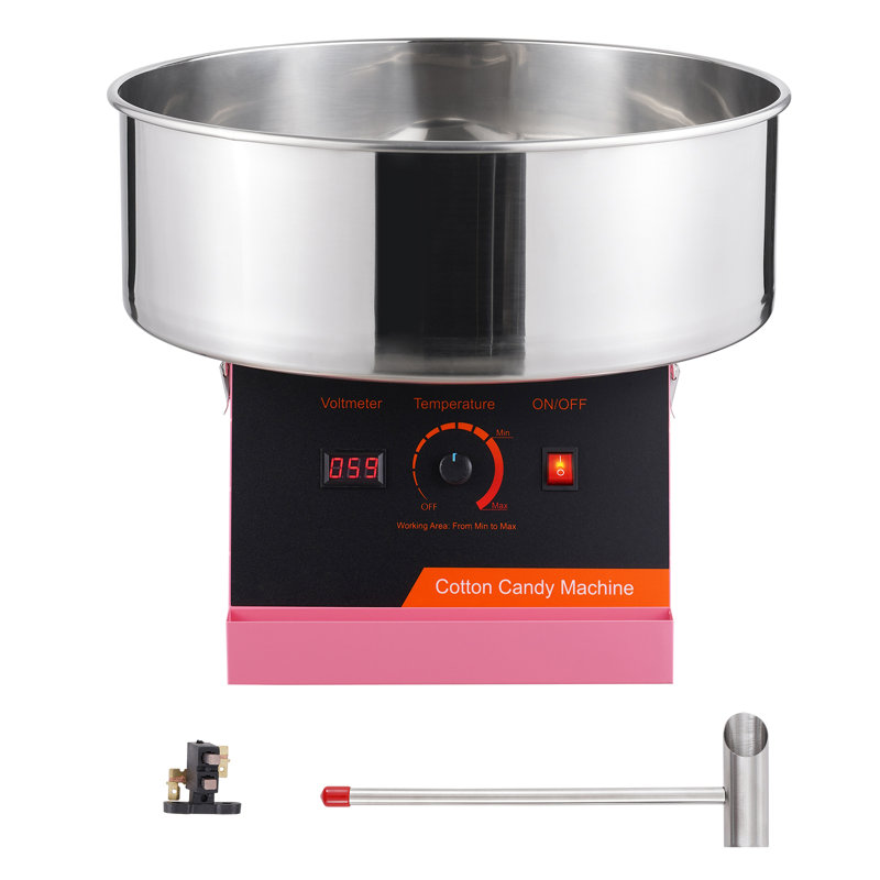 VEVOR Cotton Candy Machine, Pink/Black
