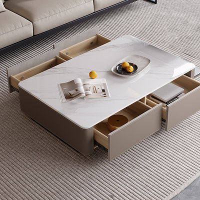 Italian style TV stand paired with coffee table