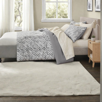 De literie deux pièces, polyester pleine grandeur, ensemble d'édredon gris moderne