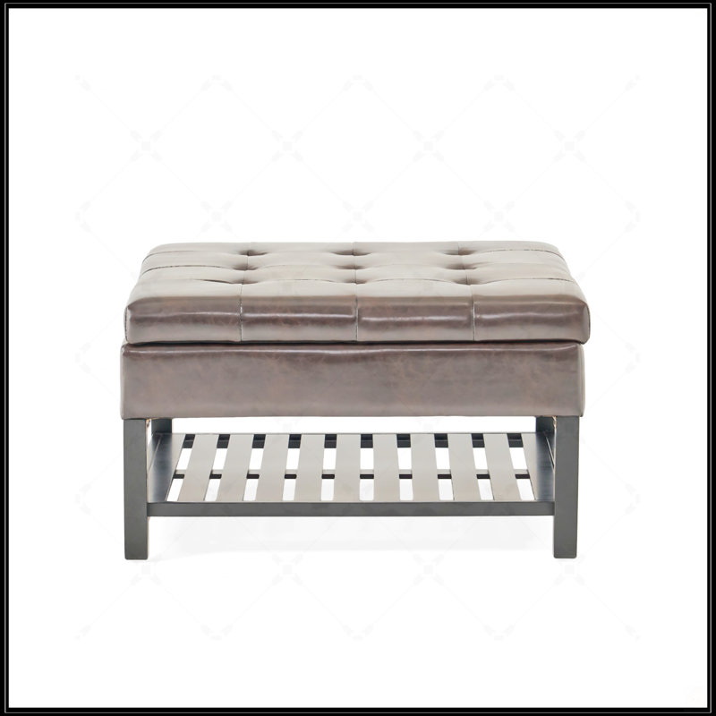 Table basse avec rangement et repose-pieds