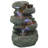  Stacked Polyresin Rocks Rustic Tabletop Fountain with LEDs