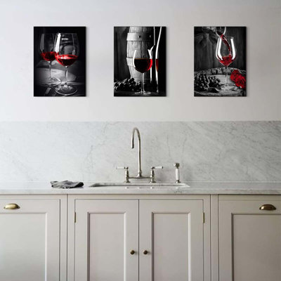 3 Piece Wrapped Canvas Wall Art