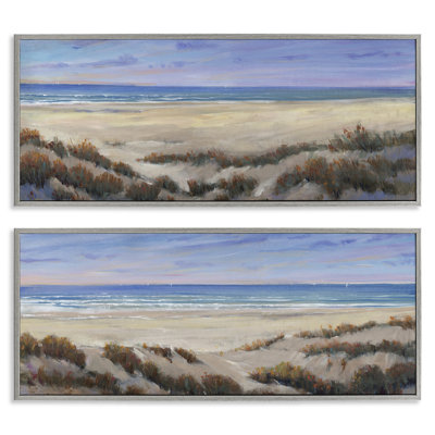  "Coastal Beach Terrain", ensemble de 2 estampes numériques par Tim Ottoole