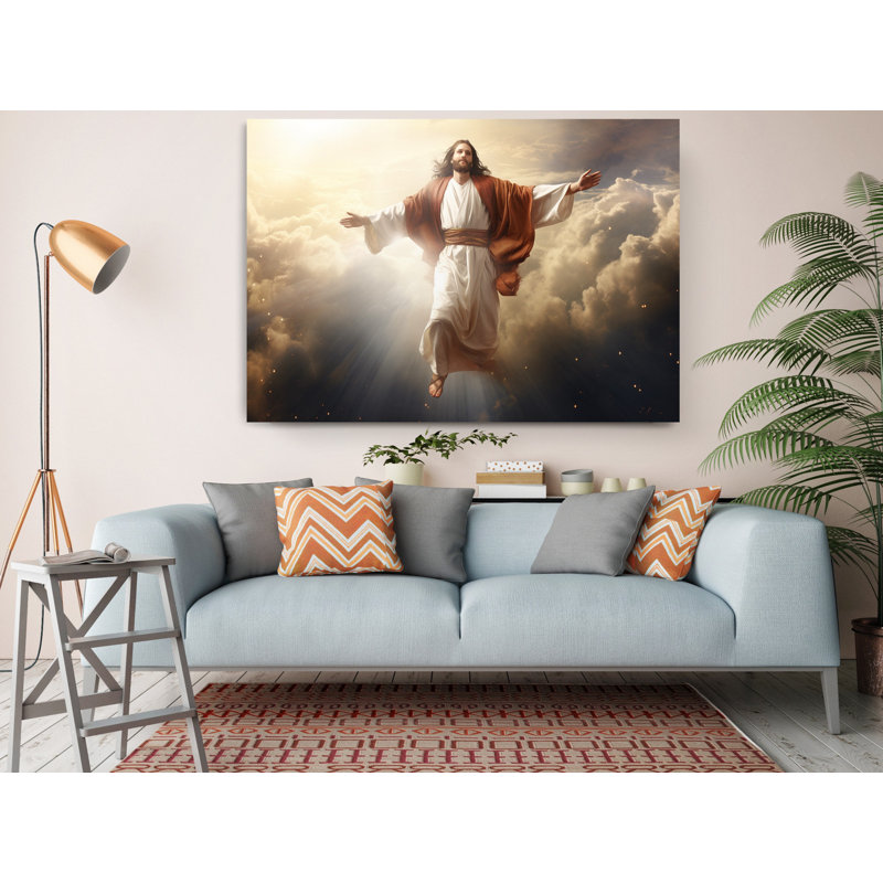 Reproduction d'art sur toile classique "Leonardo Da Vinci Vitruvian Man", H 16 po x l 24 po