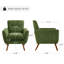 Fauteuil capitonné avec accoudoirs l 32,68 po Robertia-105526517