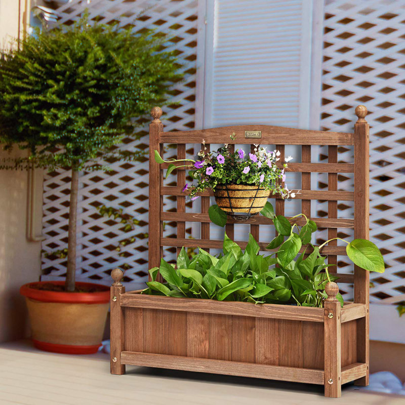 Aadith Wood Planter Box