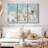 " White Spa Essentials " 3 Piece Art Print-98864617