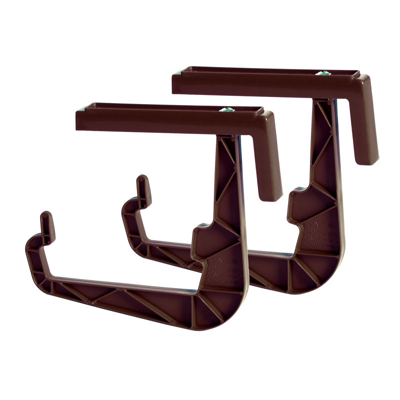 Person Weather Resistant Bracket Plant Stand, Dark Brown