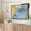 Gold And Blue Abstract Canvas Print-101455539