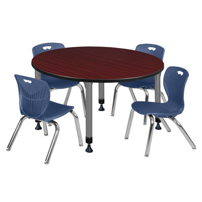 Kee Round Breakroom Table and 12" Chair Set