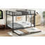 Lit superposé double au-dessus de double avec lit gigogne simple-146891506