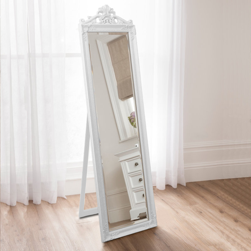Cheval Mirror 45cm x 170cm, White