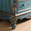 Armoire d'appoint en bois manufacturé bleu massif-295002692