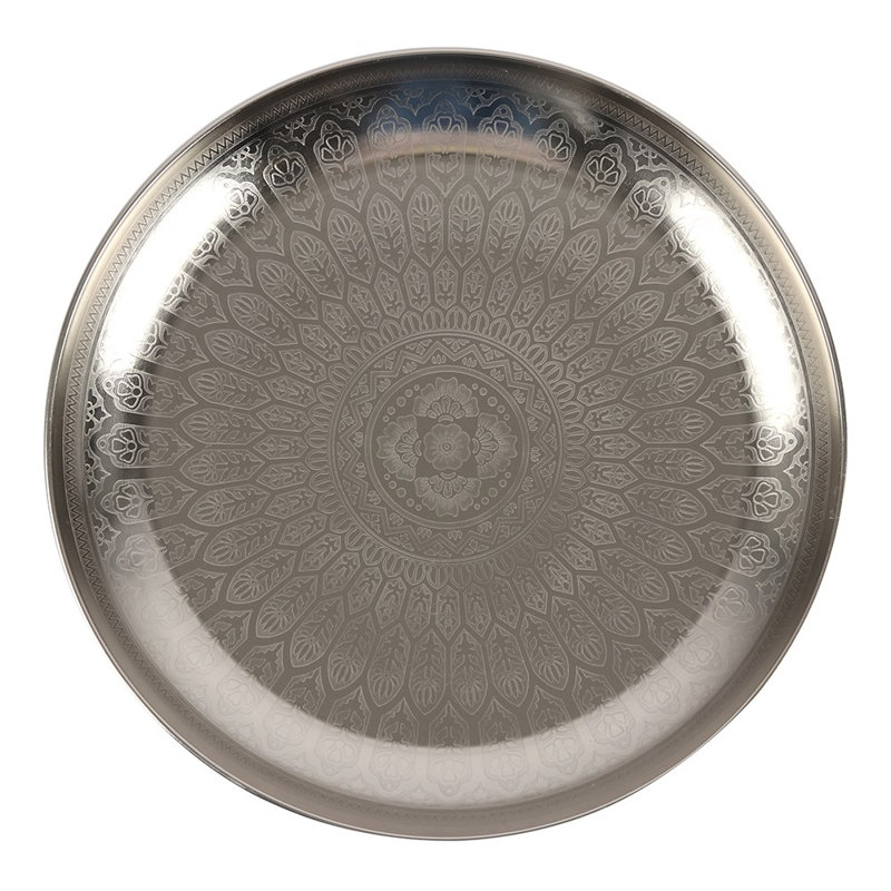 Clarington Metal Tray, Grey