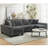 114" Sleeper Sofa,U Shaped Sofa , Pull Out Bed,Convertible Oversize 2 in 1 Sleeper Sofa, Living Room,Upholstery Sofa Bed,Adjustable Sleeper Sofa,Corduroy,y-1623713986