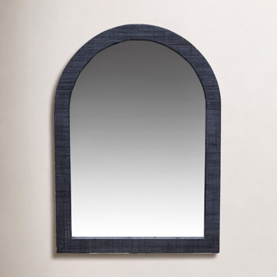 Gia Arched Raffia Mirror