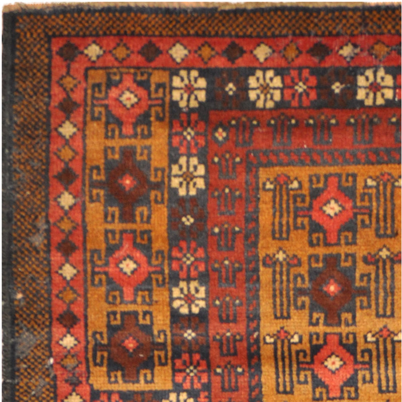 One-of-a-Kind 2'7 X 4'7 Wool Area Rug in Red