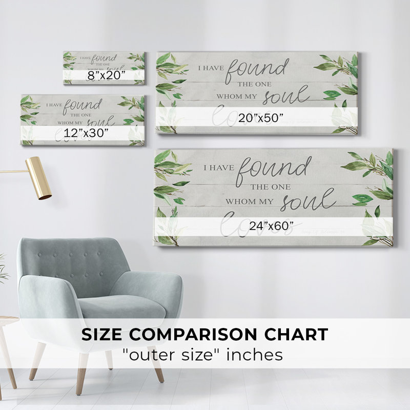 Soul Loves - impression sur toile tendue, H 20 po x l 50 po x P 1,5 po