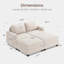  Canapé-lit modulaire en velours côtelé Corduroy-973641199