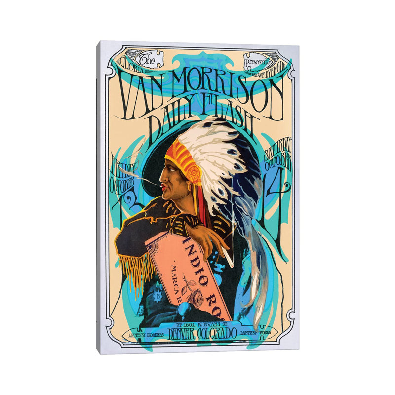 Van Morrison - Wrapped Canvas Print, 101.6 cm H x 66.04 cm W x 1.91 cm D