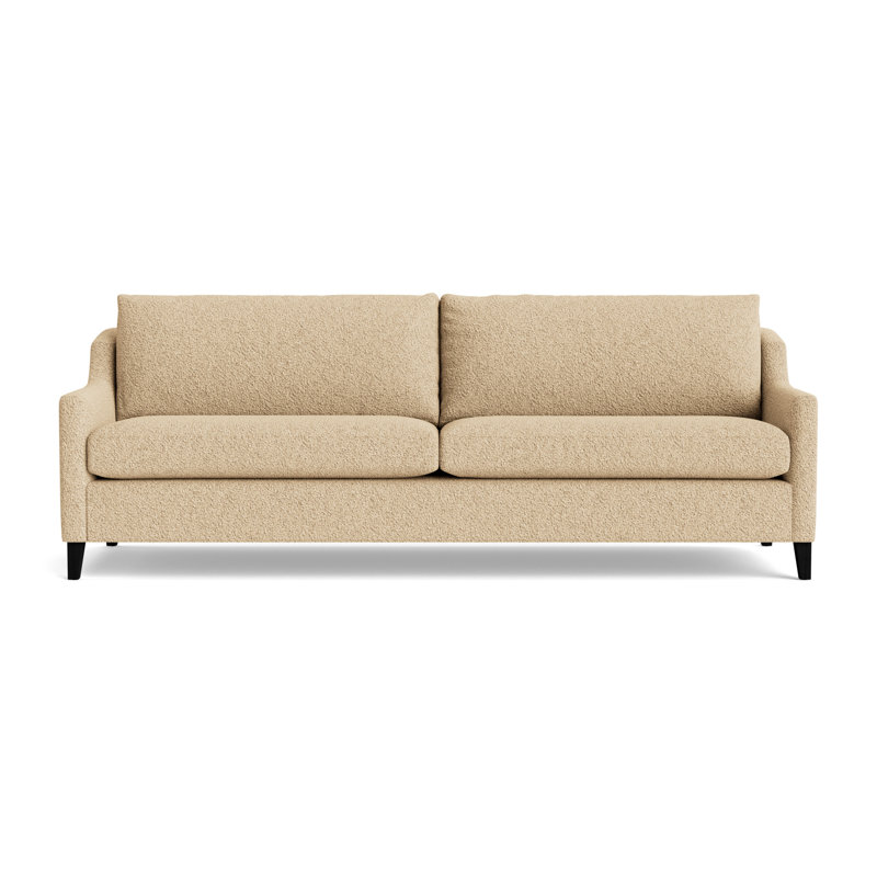 Gigi No Skirt 85 Sofa, Berber - Dune, Black