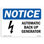 Automatic Back Up Generator Aluminum Sign 12 x 18