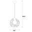 Luminaire suspendu sphérique 1 lumière Hazbi