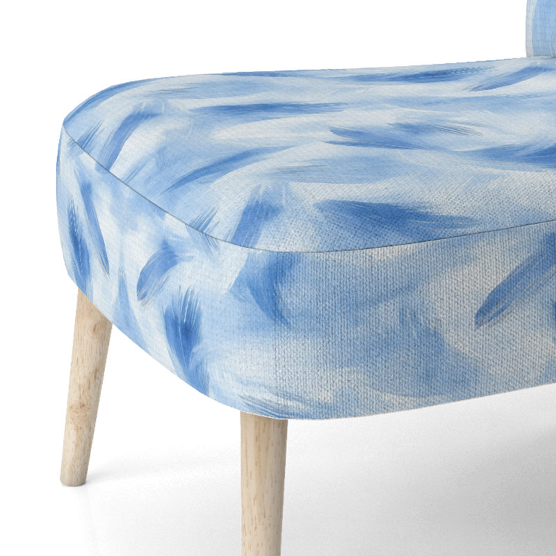 Chaise d'appoint Abstract - Blue Breeze, Chaise d'appoint sans accoudoirs