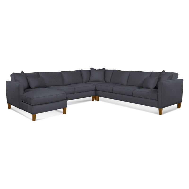 Sectional, Havana, Left Hand Facing, Brown Geometric, 0456-33