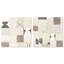 Boho Tiles Set Abstract Canvas Print by Oliver Gal, Black Frame, 12 x 12-1650679820-1650679827