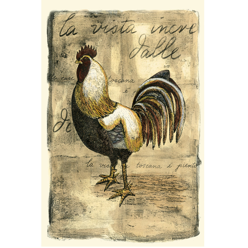 Tuscany Rooster II (MP) by D. Bookman - Art Prints on Canvas, 122cm H x 81cm W x 3.8cm D