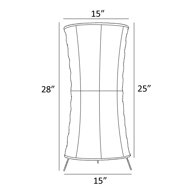 Brown Cordless Waterproof Outdoor Table Lamp