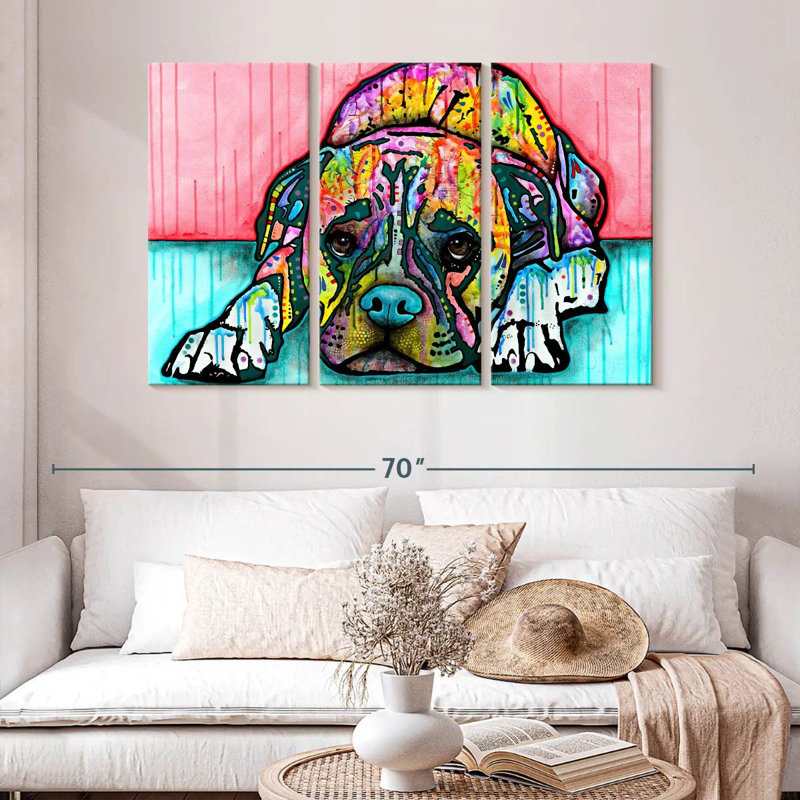 Brampt Lying Boxer, 32" H x 50" W