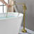 2 Handle Floor Clawfoot Tub Faucet with Diverter-73881917