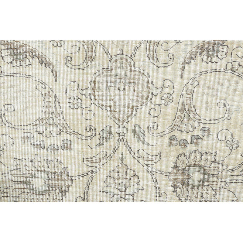 Distressed One-of-a-Kind 9'6X10'5 Hand Knotted Area Rug