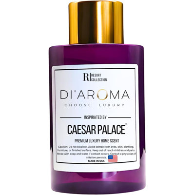 Mystic Romance Caesar Palace Aroma Oil Blend Plastic Purple Bottle 120Ml, Resort Collection, Diffuser Aroma Oil Blends, Waterless Diffuser Oil, (120Ml, Caesar Palace)