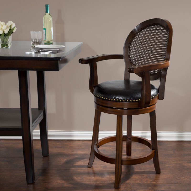 Swivel Upholstered Counter Stool