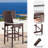 Wicker Outdoor 30 " H Patio Stool with Cushion