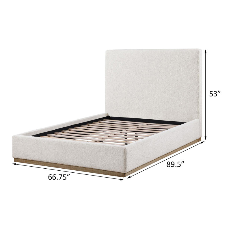 Cranbrook Cream Platform Bed, Queen