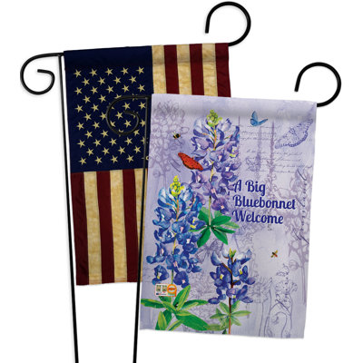 Double Sided 18.5'' H x 13'' W Polyester Garden Flag