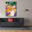Toile épique Graffiti «Purple Pansies» par Thatgrubgirl, 40 po x 54 po-449060166