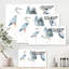Reproduction d'art sur toile, héron, II-59760896-59760897-119725822