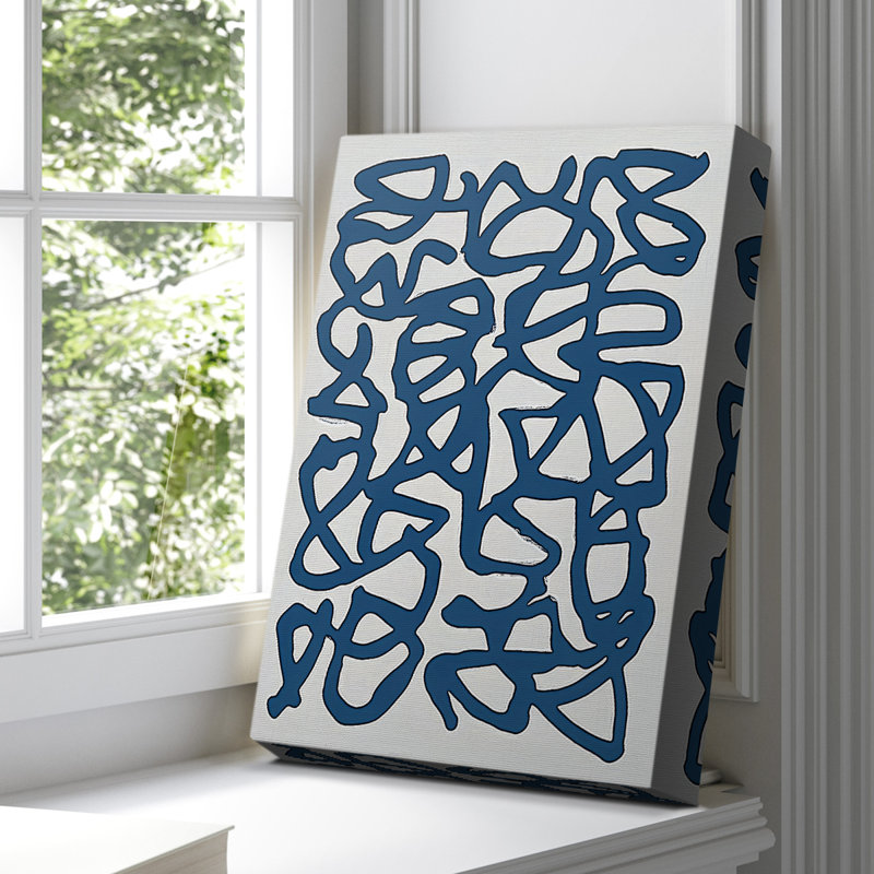 Abstrait, toile tendue avec châssis CLxxxvi - prêt à être accroché, H 18 po x l 12 po