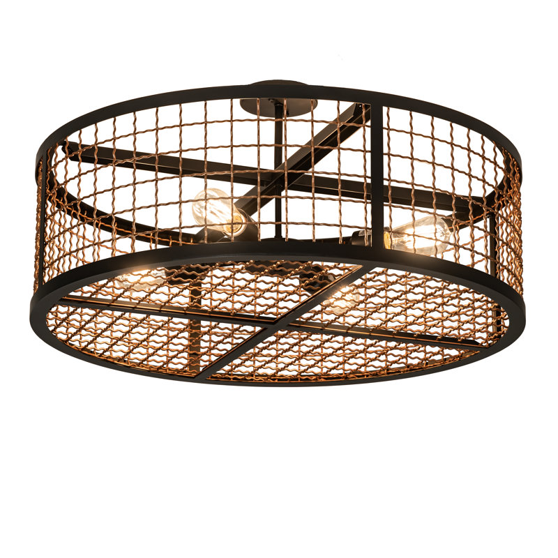 Jesenof Semi Flush Mount, 15" H x 30" W x 30" D