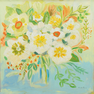 Camillia 1 Piece Wrapped Canvas Painting