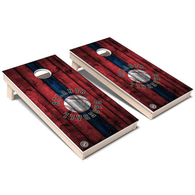 Ensemble de cornhole en composite toutes saisons Atlanta Baseball
