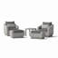 Cannes 5 Piece Club Seating Group with Cushions-1419428941
