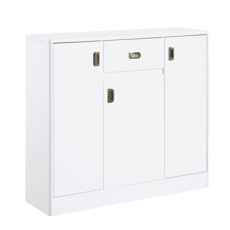 Pagan White High Gloss Finish Server