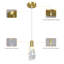 Luminaires suspendus dorés modernes Modern Kitchen